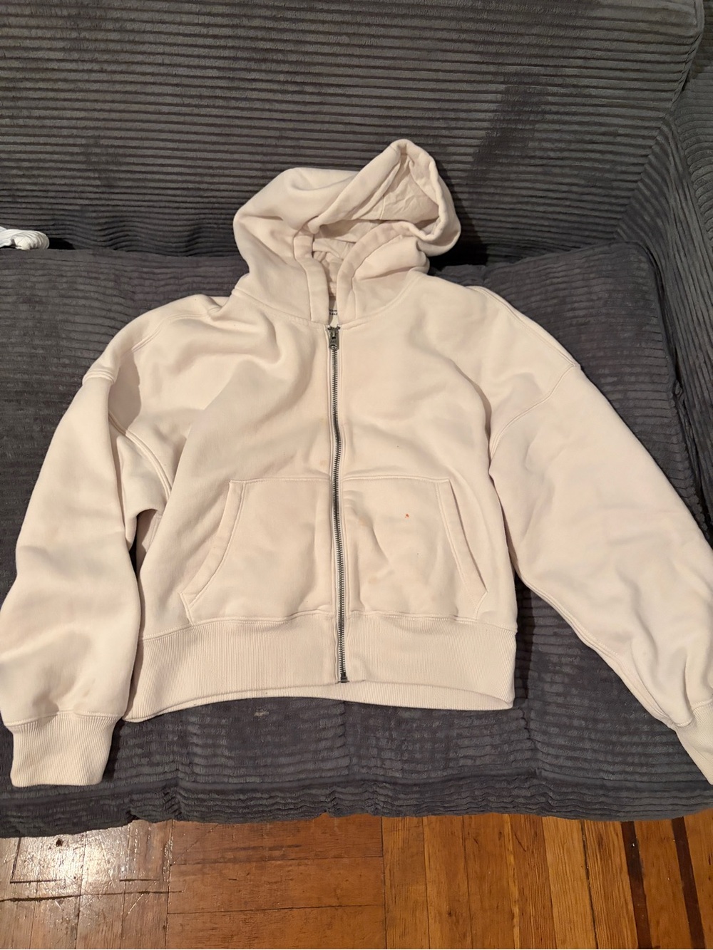 Abercrombie & Fitch Light Pink Soft Fleece Zip Hoodie